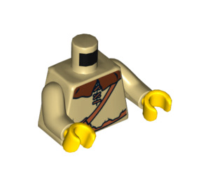 LEGO Zandbruin Peasant Torso (973 / 76382)