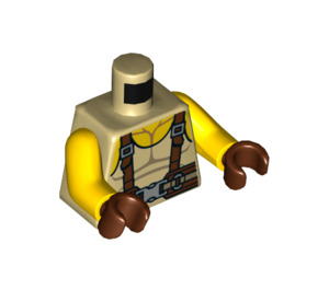 LEGO Barva opálení Pirát Minifigurka Trup (973 / 76382)