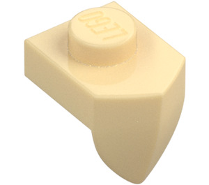 LEGO Tan Plate 1 x 1 with Downwards Tooth (15070)