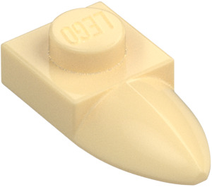 LEGO Tan Plate 1 x 1 with Tooth (35162 / 49668)