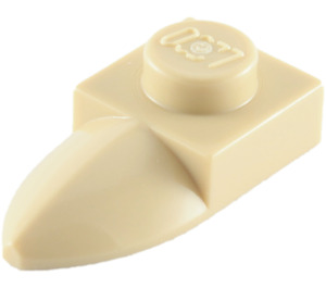 LEGO Tan Plate 1 x 1 with Tooth (35162 / 49668)