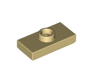 LEGO Tan Plate 1 x 2 with 1 Stud (with Groove) (3794 / 15573)