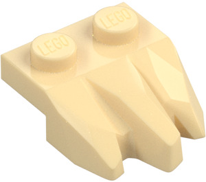 LEGO Beige Platte 1 x 2 mit 3 Felsen Klauen (27261)