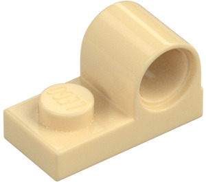 LEGO Beige Levy 1 x 2 jossa Tappi Reikä (11458)