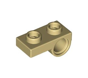 LEGO Tan Plate 1 x 2 with Underside Hole (18677 / 28809)