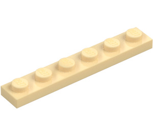 LEGO Zandbruin Plaat 1 x 6 (3666)