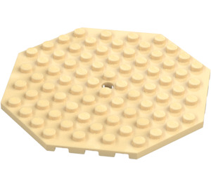 LEGO Beige Piastra 10 x 10 Octagonal con Foro (89523)