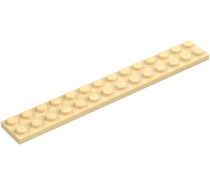 LEGO Zandbruin Plaat 2 x 14 (91988)