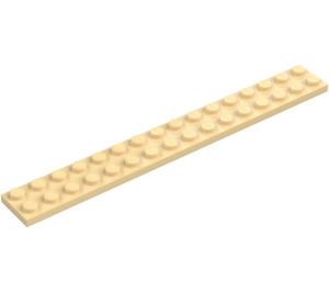 LEGO Beige Plate 2 x 16 (4282)