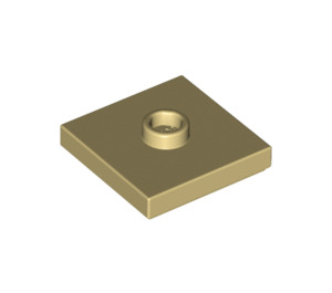 LEGO Tan Plate 2 x 2 with Groove and 1 Center Stud (23893 / 87580)