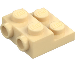 LEGO Beige Levy 2 x 2 x 0.7 jossa 2 Nupit päällä Sivu (4304 / 99206)