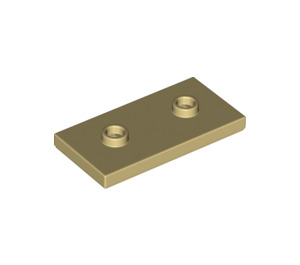 LEGO Tan Plate 2 x 4 with 2 Studs (65509)