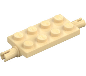 LEGO Tan Plate 2 x 4 with Pins (30157 / 40687)