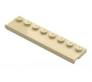 LEGO Zandbruin Plaat 2 x 8 met Deur Rail (30586)