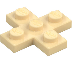 LEGO Tan Plate 3 x 3 Cross (15397)