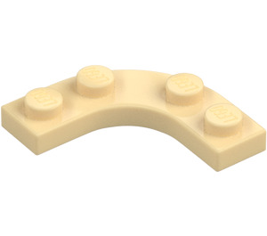 LEGO Beige Levy 3 x 3 Pyöristetty Kulma (68568)