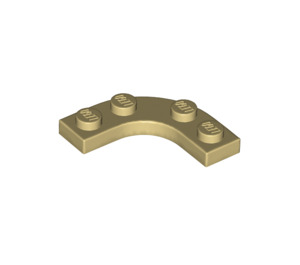 LEGO Tan Plate 3 x 3 Rounded Corner (68568)