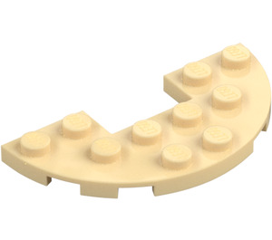 LEGO Brungul Platta 3 x 6 Runda Halv Cirkel med Skära ut (18646)