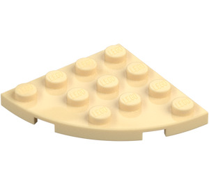 LEGO Beige Levy 4 x 4 Pyöreä Kulma (30565)