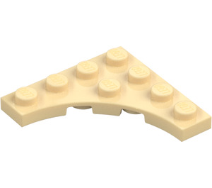 LEGO Beige Plade 4 x 4 med Circular Cut Out (35044)