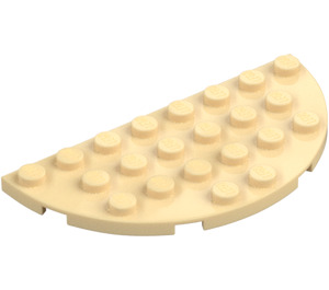 LEGO Beige Levy 4 x 8 Pyöreä Puoli Ympyrä (22888)