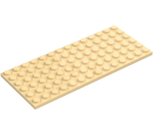 LEGO Tan Plate 6 x 14 (3456)