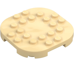 LEGO Tan Plate 6 x 6 x 0.7 Round Semicircle (66789)