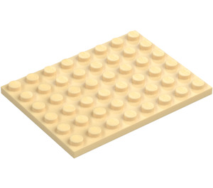 LEGO Tostado Placa 6 x 8 (3036)