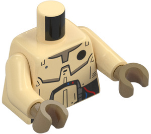 LEGO Beige Professori Huyang Pienoishahmo Vartalo (973 / 76382)