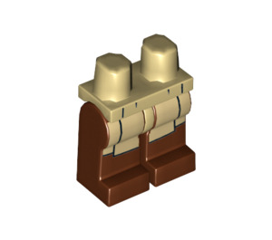 LEGO bronzer Qui-Gon Jinn Minifigure Hanches et jambes (3815 / 18415)