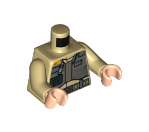 LEGO Tan Rebel Trooper (Private Kappehl) Minifig Torso (973 / 76382)