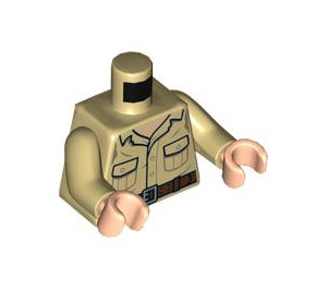 LEGO Tan Rene Belloq Minifig Torso (973 / 76382)