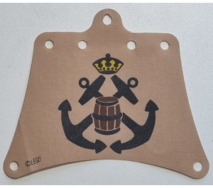 LEGO Tan Sail 12 x 10 with Crossed Anchors