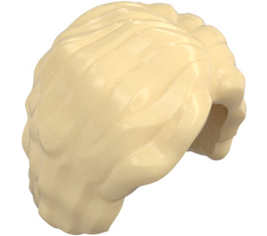 LEGO Tan Short Bushy Hair with Left Parting  (3061 / 38798)