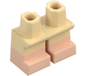 LEGO Beige Korte ben med Kød Nederste Ben (37679 / 41879)