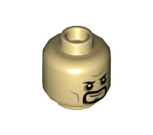 LEGO Beige Sinister Strange Minifigur Hoved (Forsænket solid knops) (3626 / 78388)