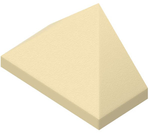 LEGO Beige Pendenza 1 x 2 (45°) Triplo con barra interna (3048)