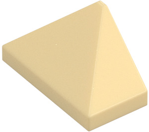 LEGO Beige Luiska 1 x 2 (45°) Kolmiomainen sisäisellä nupinpidikkeellä (15571)