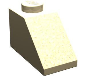 LEGO Tan Slope 1 x 2 (45°) without Centre Stud