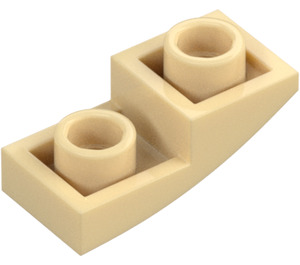 LEGO Tostado Con pendiente 1 x 2 Curvo Invertido (24201)