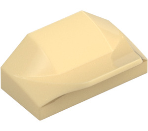 LEGO Tan Slope 1 x 2 x 0.7 Curved with Fin (47458 / 81300)