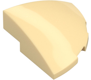 LEGO Tan Slope 1 x 3 x 3 Curved Round Quarter  (76797)