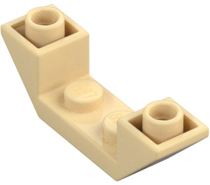 LEGO Beige Skråning 1 x 4 (45°) Dobbel Omvendt med Open Senter (32802)