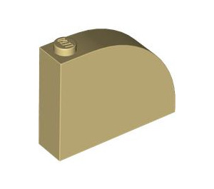 LEGO Tan Slope 1 x 4 x 3 Curved (65734)