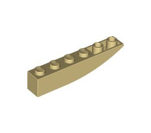 LEGO Tan Slope 1 x 6 Curved Inverted (41763 / 42023)