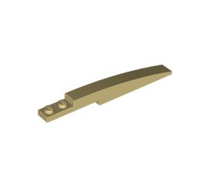 LEGO Tan Slope 1 x 8 Curved with Plate 1 x 2 (13731 / 85970)