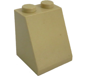 LEGO Beige Skråning 2 x 2 x 2 (65°) med bunnrør (3678)