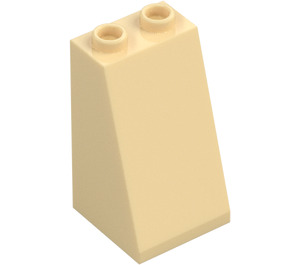 LEGO Beige Skråning 2 x 2 x 3 (75°) Hule knops, ru overflade (3684 / 30499)