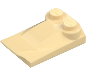 LEGO Beige Pendenza 2 x 3 x 0.7 Curvo con Ala (47456 / 55015)