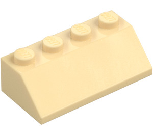 LEGO Beige Schrägstein 2 x 4 (45°) mit rauer Oberfläche (3037)